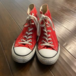 Converse Chuck Tailor High Tops RED Mens Size 9